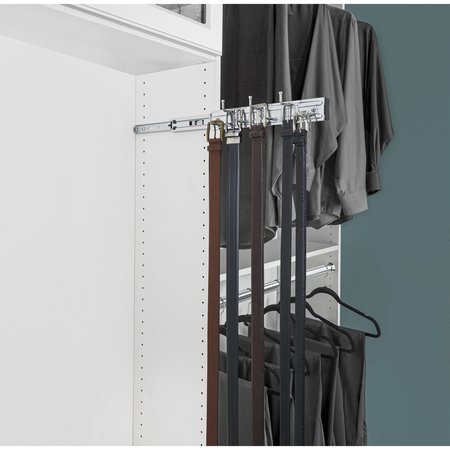 Rev-A-Shelf Rev-A-Shelf Sliding Belt Rack for Custom Closet Systems BRC-12CR